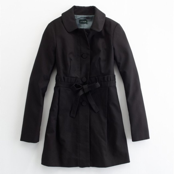 J. Crew Jackets & Blazers - J. Crew Black Ruffle Jacket Coat